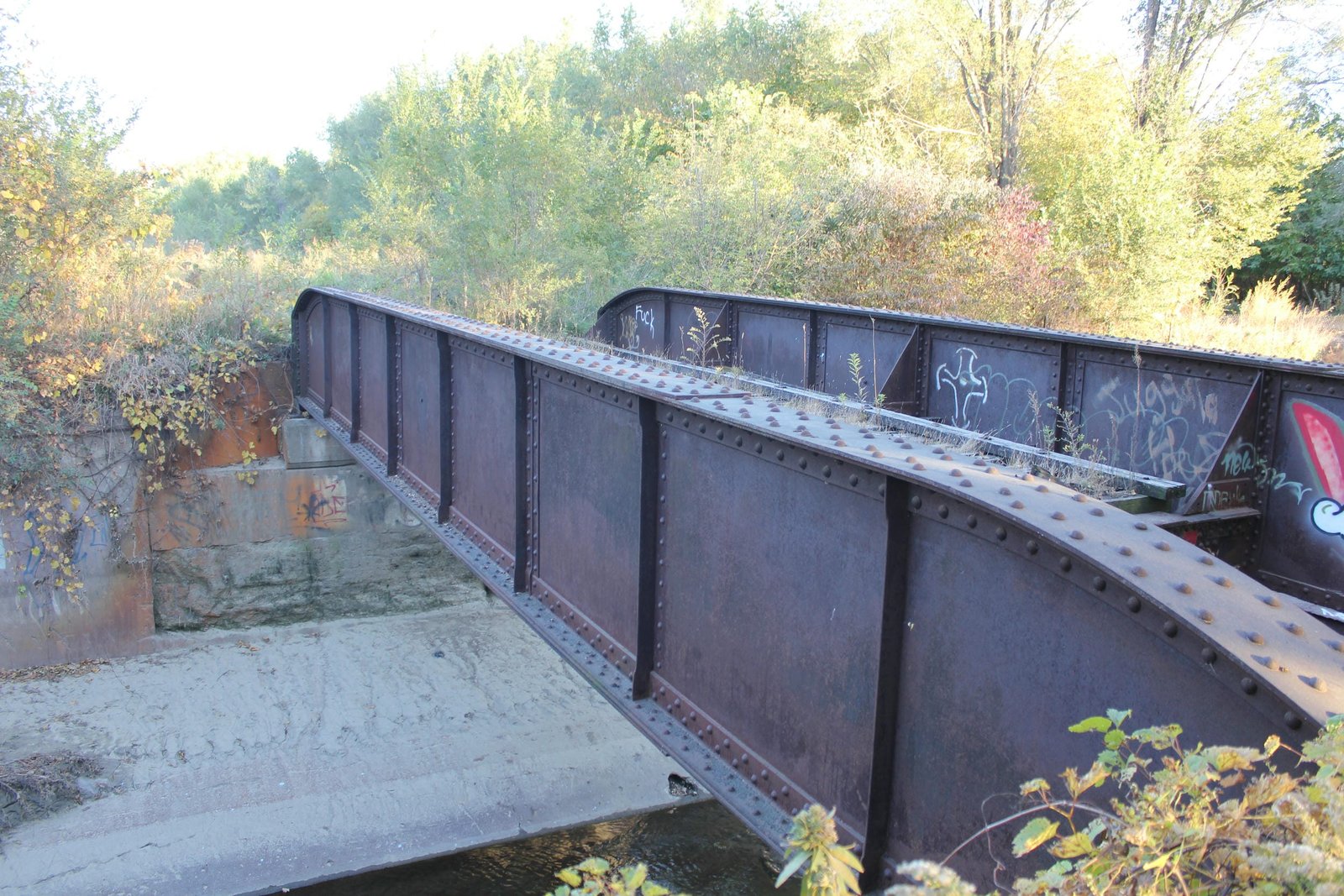 Looking east